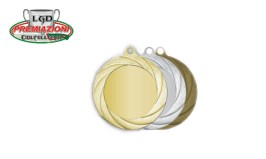Medaglia in metallo 70mm color argento medaglie 70